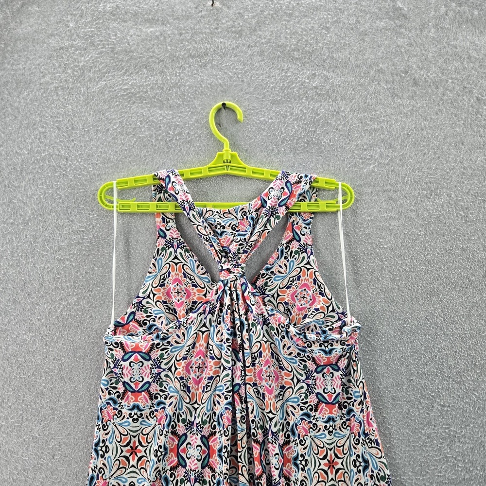 Cynthia Rowley Women Dress  L Multicolor Geometric Body Contour Halter Pullover - Picture 7 of 9
